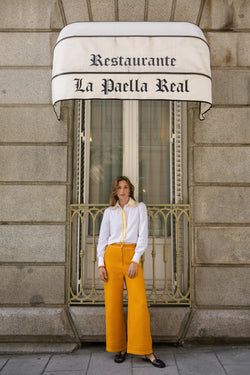 Sol Pants – Ocre waffle