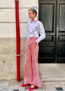 souffle pants – Red stripes