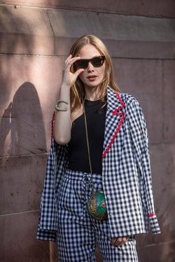 Chloe PJ set – black gingham