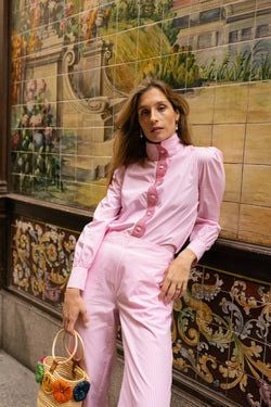 Raviolo shirt – Pink Stripes