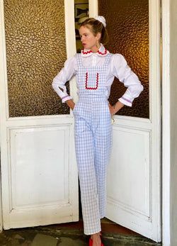 Dodo overalls – blue gingham