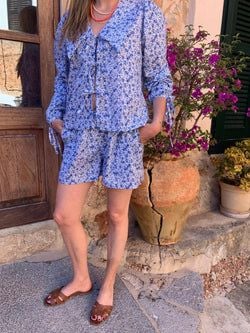 Sandrine Boxer shorts – floral blue