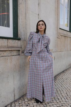 Rose dress – Autumn checks