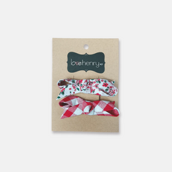 Pink Petite Floral/Red Check