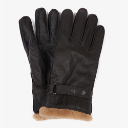 Barbour Fingerless Gloves – Brown
