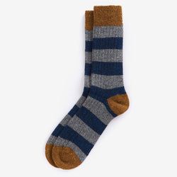 Barbour Houghton Stripe Socks – Asphalt | Navy