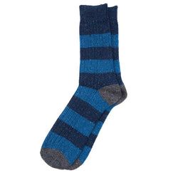 Barbour Houghton Stripe Socks – Blue | Ecru