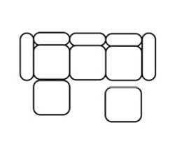 Configuration – 3 Seater Chaise-Left