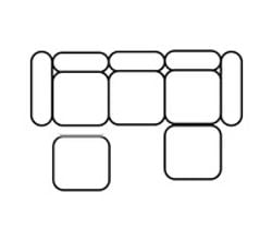 Configuration – 3 Seater Chaise-Right