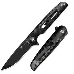 Style – D2 Blade | Black Titanium Handle