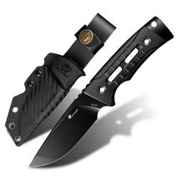 ROCK APEX SE Black Titanium Coating DC53 Fixed Blade orange G10