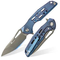 Style – S35VN Blade | Blue Titanium Handl