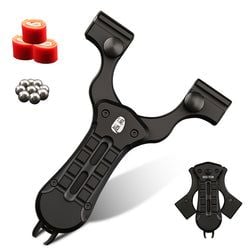 Color – Folding Slingshot Black Aluminum