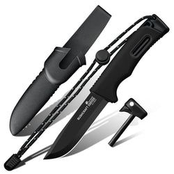 Style – Matte Black Titanium Coating 5Cr15 Blade | Black PP & Black TPR Handle