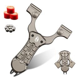 Color – Folding Slingshot Silver Aluminum