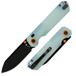 Style – 14C28N Black Blade | Natural Green G10 Handle