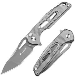 Style – D2 Blade | Gray Aluminum Handle
