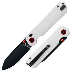 Style – 14C28N Black Blade | White G10 Handle