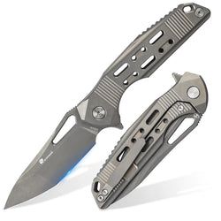 Style – S35VN Blade | Silver Titanium Handle