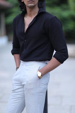 Black leather