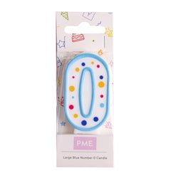 Variant – Number Candle - Large Blue Zero