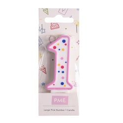 Variant – Number Candle - Large Pink One