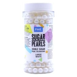 Variant – Large White Sugar Pearls (90g / 3.17oz)