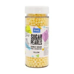 Variant – Yellow Sugar Pearls (100g / 3.52oz)