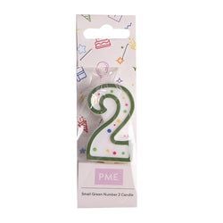 Variant – Number Candle - Small Green Two