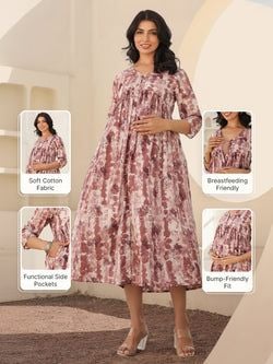 Similar Maternity Dress – Mauve
