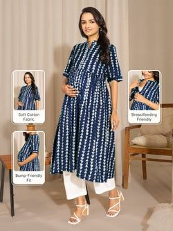 Similar Maternity Kurta – Indigo
