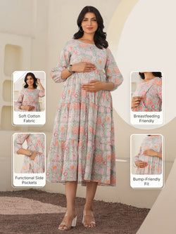 Similar Maternity Dress – Light Green