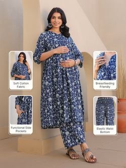 Similar Maternity Set – Indigo