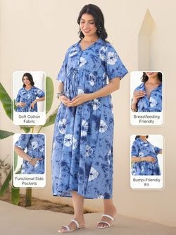 Similar Maternity Dress – Blue