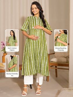 Similar Maternity Kurta – Green
