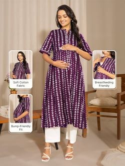 Similar Maternity Kurta – Wine
