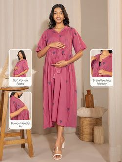 Similar Maternity Dress – Pink