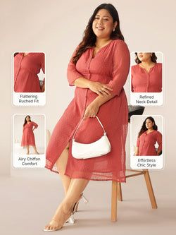 Explore More Plus Size Kurta – Mauve