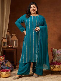 Explore More Plus Size Set – Sea Green