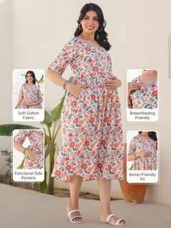Similar Maternity Dress – Peach