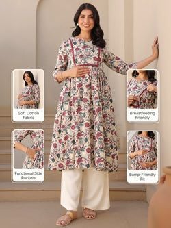 Similar Maternity Kurta – Cream
