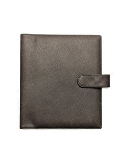 Leather Wrap Covers – Chocolate Brown Saffiano Leather Wrap Planner Cover