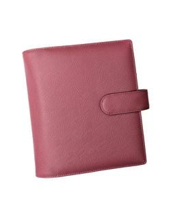 Leather Wrap Covers – Rouge Saffiano Leather Wrap Planner Cover