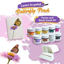 Choose One – Butterfly Perch - (Paints & Cardstock Only)