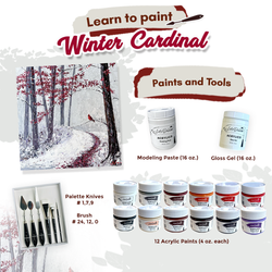 Choose One – Winter Cardinal - (Full Kit including Tools)
