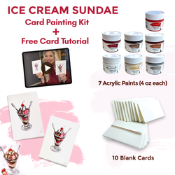 Choose One – Ice Cream Sundae - (Paints & Cardstock Only)