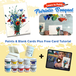 Choose One – Patriotic Bouquet - (Paints & Cardstock Only)