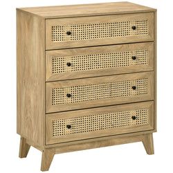 Light Wood, 4-Drawer