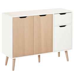 White and Natural Wood