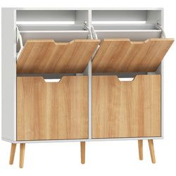 White, Natural Wood
